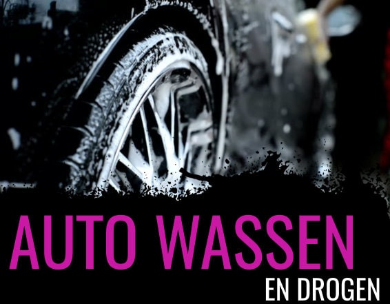 auto wassen en drogen